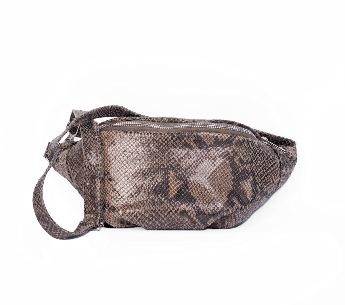 Snake Leather Print Fanny Pack/Belt Bag