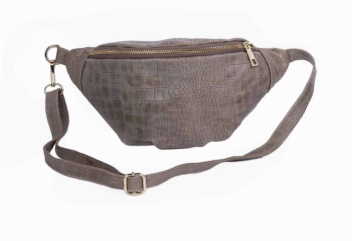 Classic Calf Leather Crock Fanny pack/Belt bag
